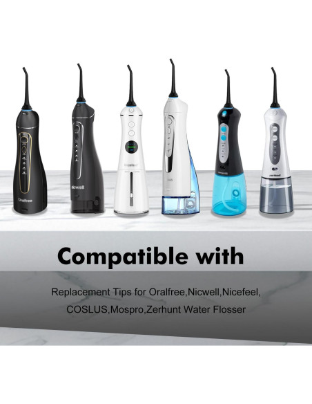 Puntas de Reemplazo para Irrigador Dental Cordro - 3 Piezas