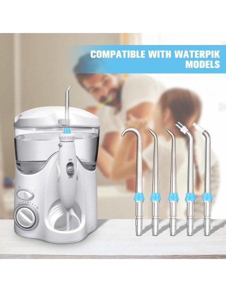Consejos de Reemplazo Waterpik - 8 Piezas para Irrigador Dental