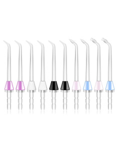 Juego de 10 Puntas de Repuesto MySmile para Irrigador Oral
