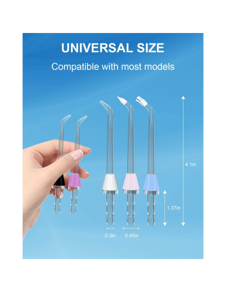 Juego de 10 Puntas de Repuesto MySmile para Irrigador Oral
