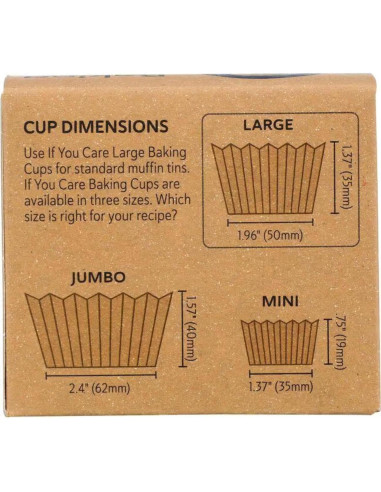 Tazas de Hornear Sin Blanquear Alere 60 Unidades x 3 Paquetes