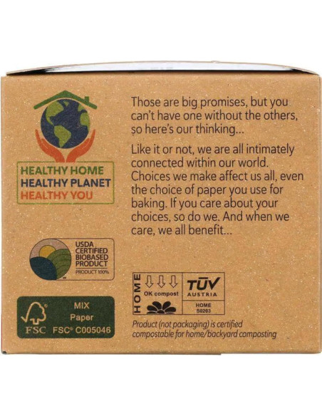 Tazas de Hornear Sin Blanquear Alere 60 Unidades x 3 Paquetes Tazas de Hornear Sin Blanquear Alere 60 Unidades x 3 Paquetes