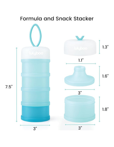 Apilador de Snacks Lulyboo 4 Tazas 8 oz Libre de BPA