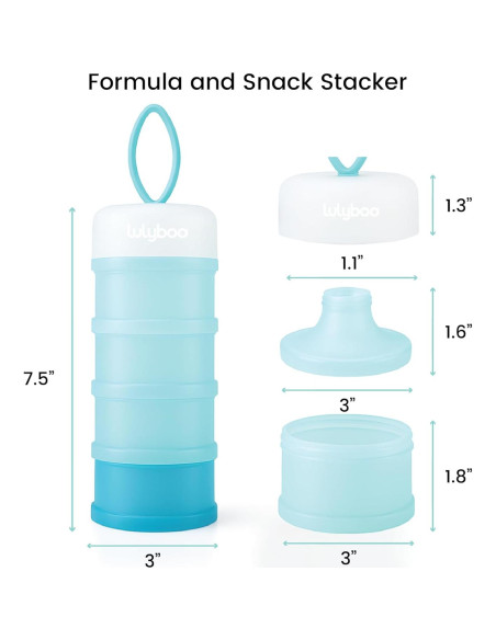 Apilador de Snacks Lulyboo 4 Tazas 8 oz Libre de BPA Apilador de Snacks Lulyboo 4 Tazas 8 oz Libre de BPA
