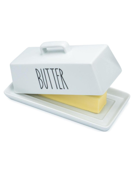 Plato de Mantequilla Heartland Home con Tapa y Mango 19.3x9.7cm