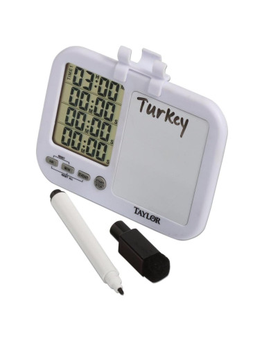 Temporizador Digital Taylor 5849 con Pizarra Blanca 4 Eventos