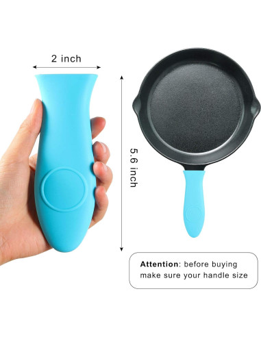 Cubierta de Mango de Silicona OYSIR - 4 Piezas Resistentes al Calor