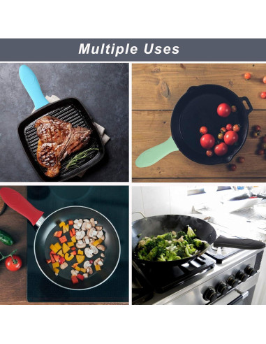 Cubierta de Mango de Silicona OYSIR - 4 Piezas Resistentes al Calor