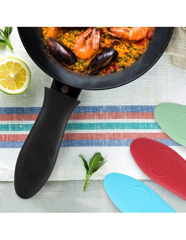 Cubierta de Mango de Silicona OYSIR - 4 Piezas Resistentes al Calor
