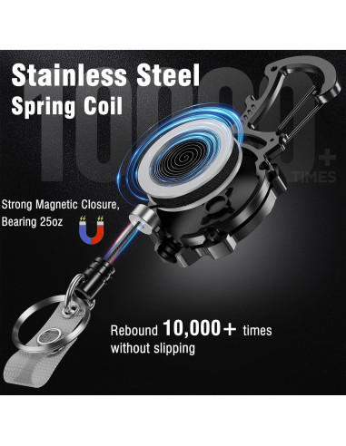 Llavero Retráctil Autonomier 2 Pack, 31" Dyneema, 25oz