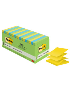 Notas Post-it 7.6x7.6 cm Fantasía Floral 18 blocs 100 hojas