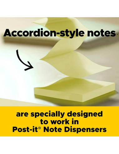 Notas Post-it 7.6x7.6 cm Fantasía Floral 18 blocs 100 hojas