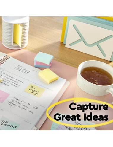 Notas Post-it Amarillas Canario 7.6x7.6 cm 18 Blocs 100 Hojas