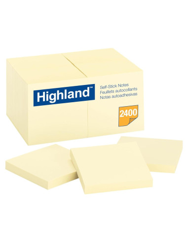 Notas Adhesivas 3M Highland Amarillo 7.6x7.6 cm Set 24