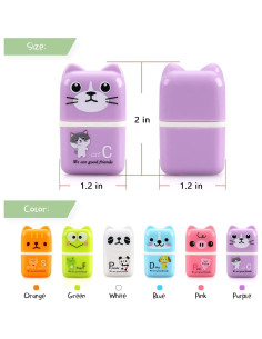 Paquete de 6 Borradores Lindos Hutou con Rodillo y Cubierta 2