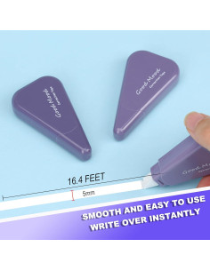 Cinta Correctora Blanca Jovanssen, Paquete de 6, 5m 2