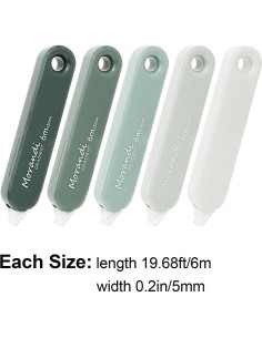 Cinta Correctora Meboltpan 5 Piezas 5mm x 6m Blanca 2