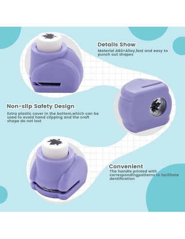 Perforadora de Papel LOVEINUSA 10 Formas Multicolor para Manualidades