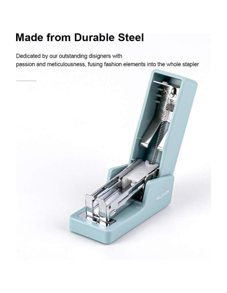 Mini Grapadora Leven Azul 20 Hojas con 640 Grapas