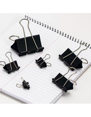 Clips de Encuadernación KAKAMINA 300 Piezas Tamaños Variados