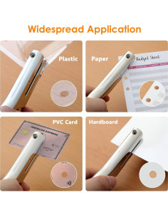 Perforadora de un solo agujero Rikolto 6mm portátil para papel 2