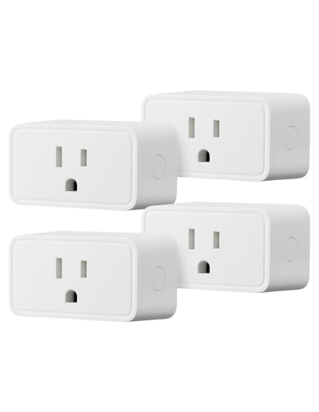 Enchufe Inteligente Amazon Basics, Control por Voz, 4 Unidades