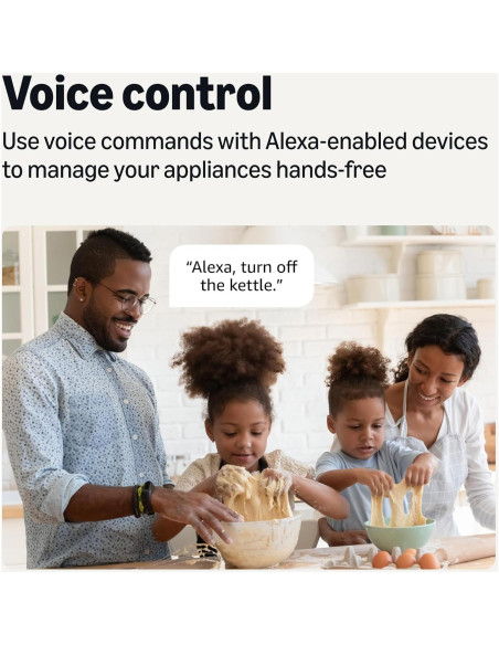 Enchufe Inteligente Amazon Basics, Control por Voz, 4 Unidades