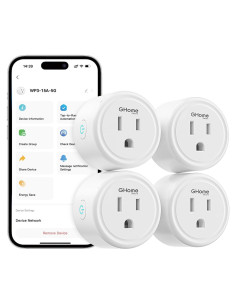 Enchufe Inteligente GHome 15A Wi-Fi Doble Banda Control Remoto