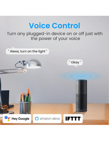 Enchufe Inteligente GHome 15A Wi-Fi Doble Banda Control Remoto