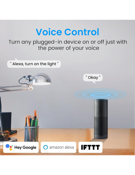 Enchufe Inteligente GHome 15A Wi-Fi Doble Banda Control Remoto