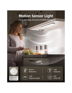 EZVALO 6 Luces Bajo Gabinete Inalámbricas con Sensor y Control Remoto 2