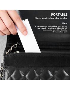 Cepillos de Lint Plegables Kerros 4-Pack - 2 Blancos y 2 Negros 2