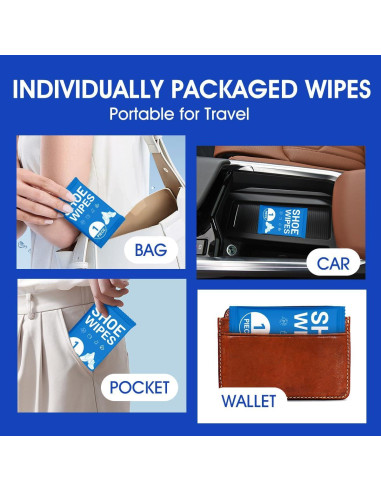 Toallitas Limpiadoras AROIC 50 Unidades para Zapatos