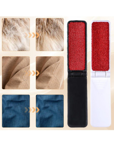 4 Cepillos Quitapelusas Plegables Tyqour para Ropa y Muebles 2