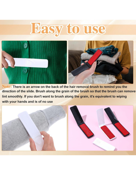 4 Cepillos Quitapelusas Plegables Tyqour para Ropa y Muebles