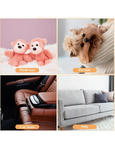 4 Cepillos Quitapelusas Plegables Tyqour para Ropa y Muebles