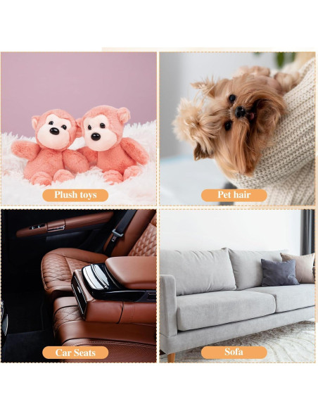 4 Cepillos Quitapelusas Plegables Tyqour para Ropa y Muebles