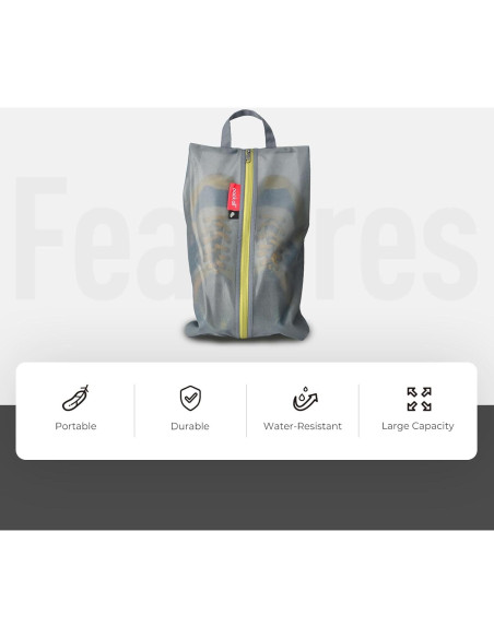 Bolsa de Zapatos Pack All Resistente al Agua 2-Pack Gris