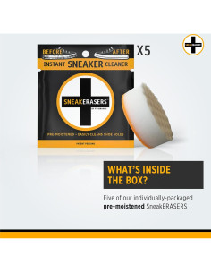 Esponjas Limpiadoras SneakERASERS - Paquete de 5 para Zapatillas Blancas 2