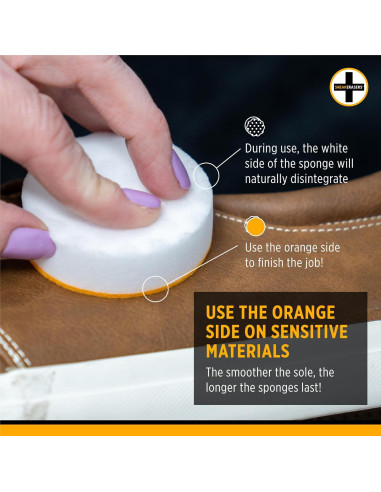 Esponjas Limpiadoras SneakERASERS - Paquete de 5 para Zapatillas Blancas