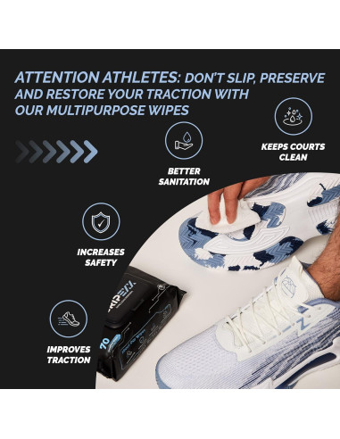 Toallitas limpiadoras para zapatos GRIPEXX - 70 unidades
