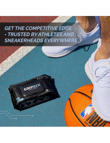 Toallitas limpiadoras para zapatos GRIPEXX - 70 unidades