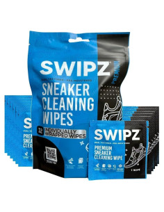 Toallitas limpiadoras Swipz para zapatillas - 12 unidades