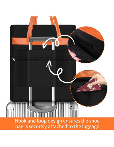 Bolsas de Viaje para Zapatos SelfTek, Organizador Impermeable 6 Pairs