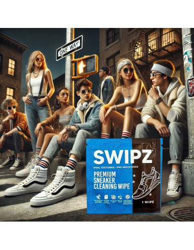 Toallitas limpiadoras Swipz para zapatillas - 12 unidades