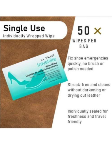 Toallitas de Limpieza para Zapatos La Fresh 50 Unidades
