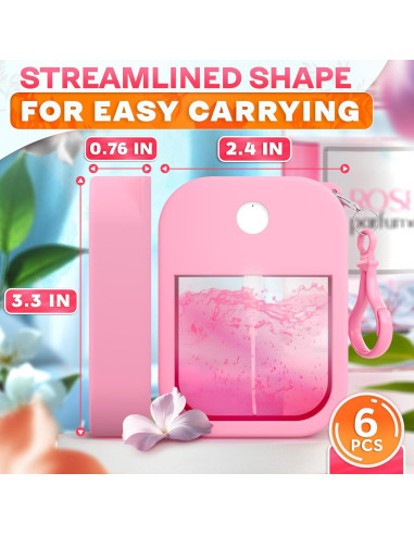 6 Botellas de Perfume Recargables VIKROM 38 ml Viaje