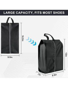 Bolsas para Zapatos de Viaje VUEKYN - Paquete de 4 Impermeables 2