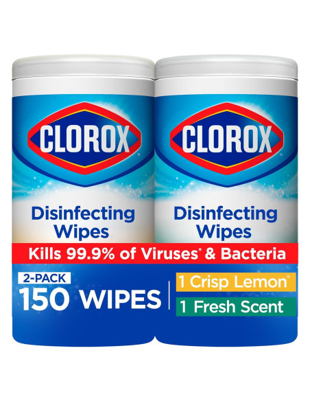 Toallitas Desinfectantes Clorox 75 Conteo x2 Sin Blanqueador