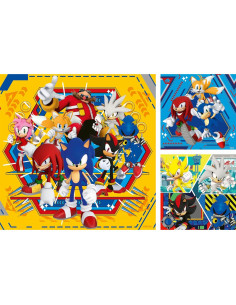 Rompecabezas Ravensburger Sonic 3 x 49 Piezas para Niños 2